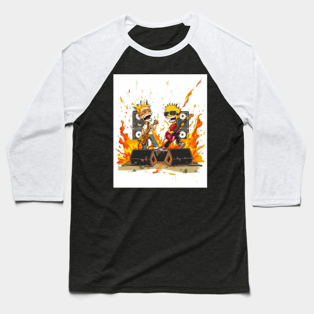 Calvin and Hobbes Society Baseball T-Shirt by QuickMart